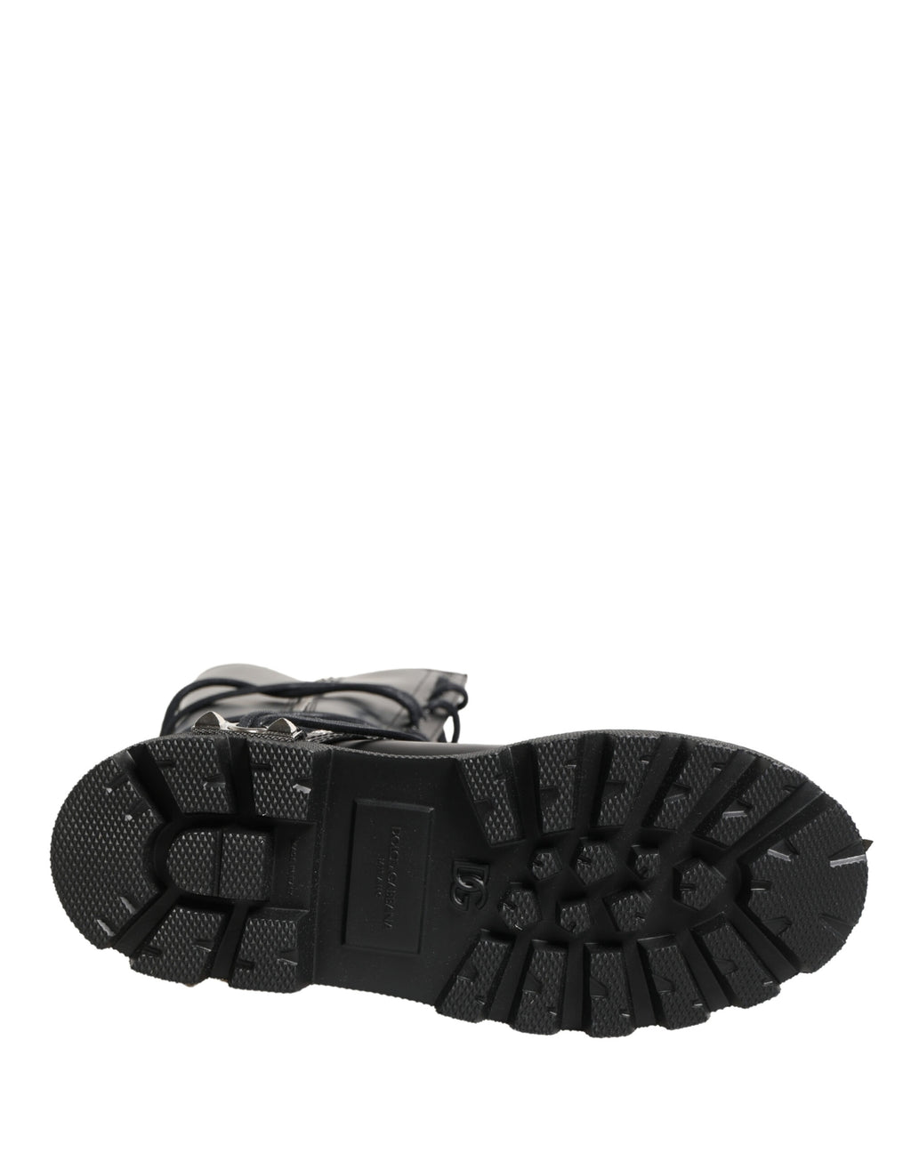 Dolce & Gabbana | Black Spazzolato Leather Knee-High Combat Boots