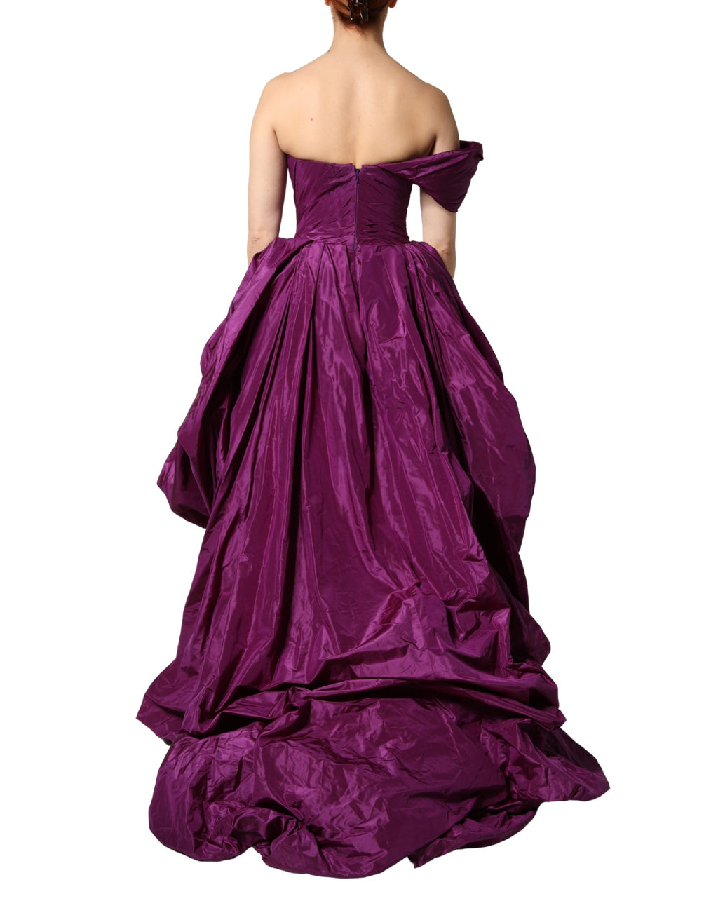Dolce & Gabbana | Purple Strapless A-Line Asymmetric Gown