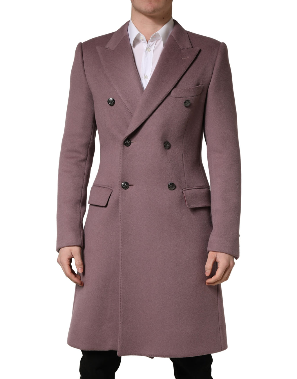 Dolce & Gabbana | Brown Double Breasted Cashmere Trench Coat