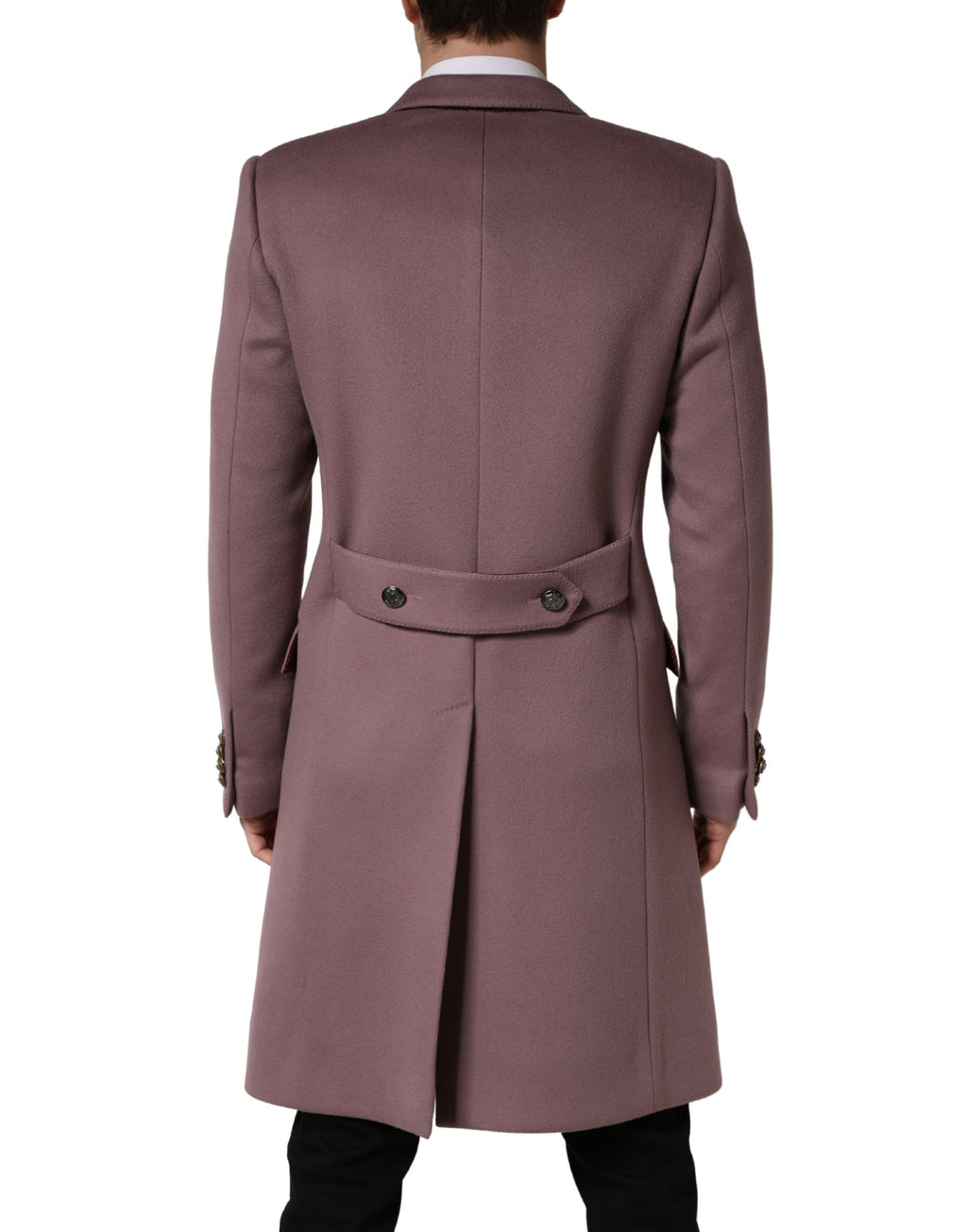 Dolce & Gabbana | Brown Double Breasted Cashmere Trench Coat