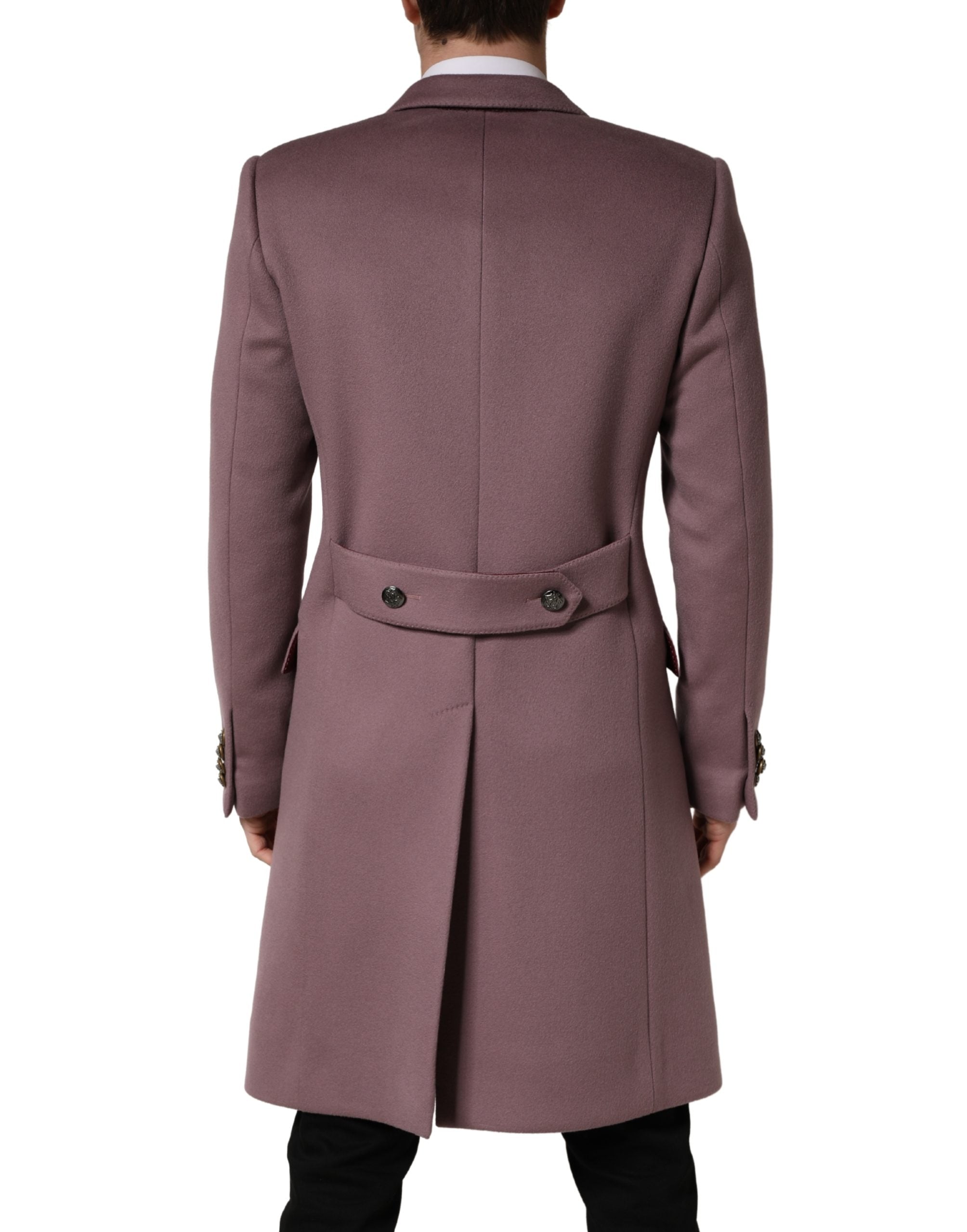 Dolce & Gabbana | Brown Double Breasted Cashmere Trench Coat