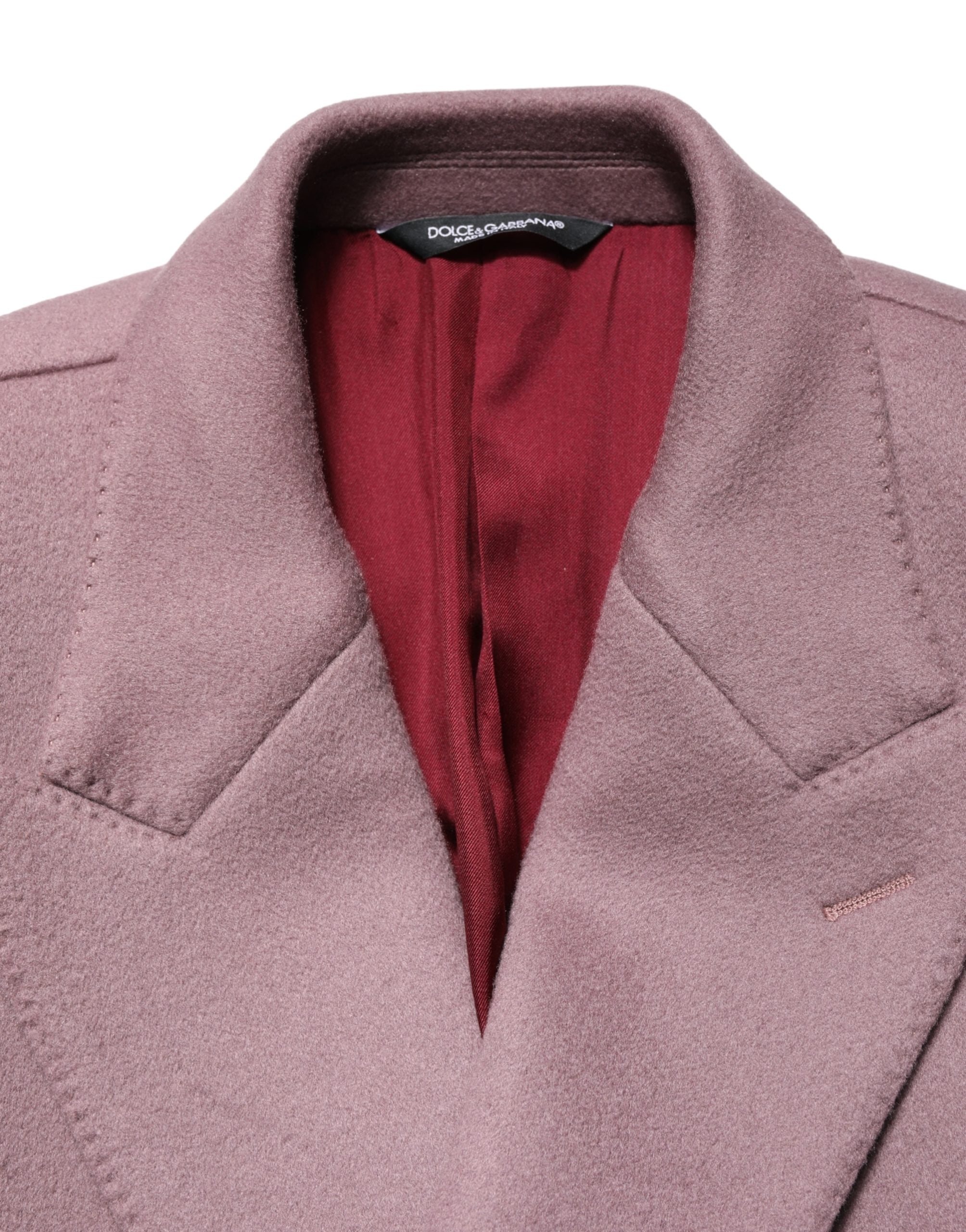 Dolce & Gabbana | Brown Double Breasted Cashmere Trench Coat