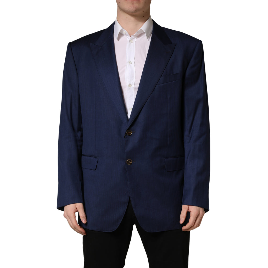 Dolce & Gabbana | Blue Single Breasted 2 Button Suit Jacket