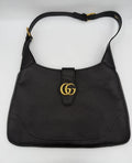 Gucci | Aphrodite Black Leather Large Shoulder Bag