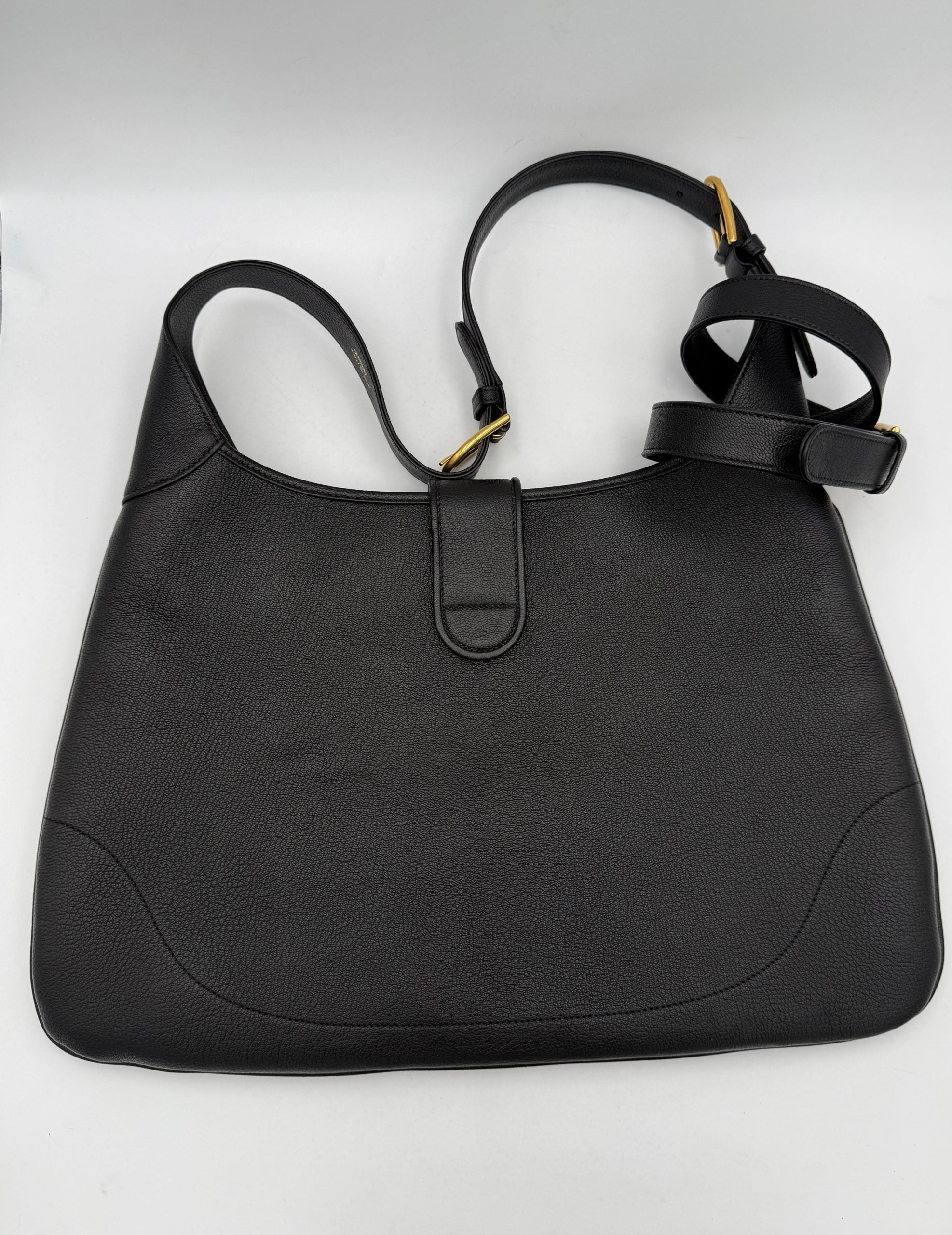 Gucci | Aphrodite Black Leather Large Shoulder Bag