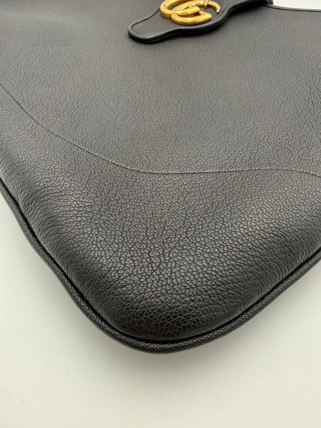 Gucci | Aphrodite Black Leather Large Shoulder Bag