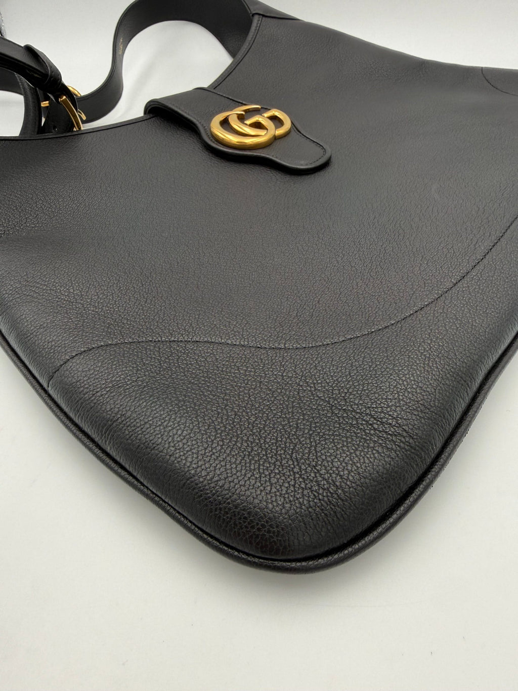 Gucci | Aphrodite Black Leather Large Shoulder Bag