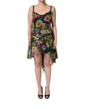 Dolce & Gabbana | Multicolor Floral Print Sleeveless Mini Dress