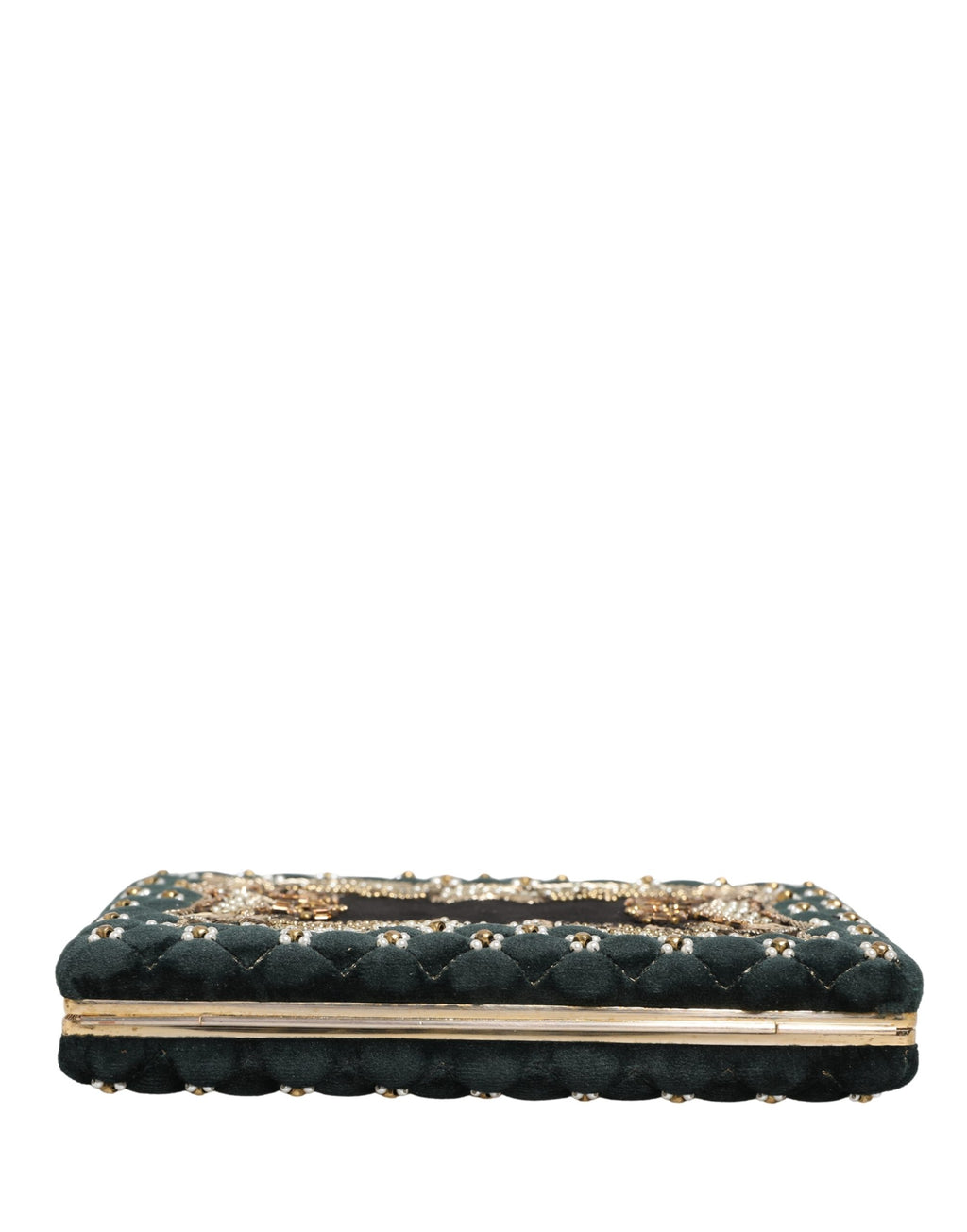 Black Velvet Gold Frame Clutch Evening Clutch Purse Bag