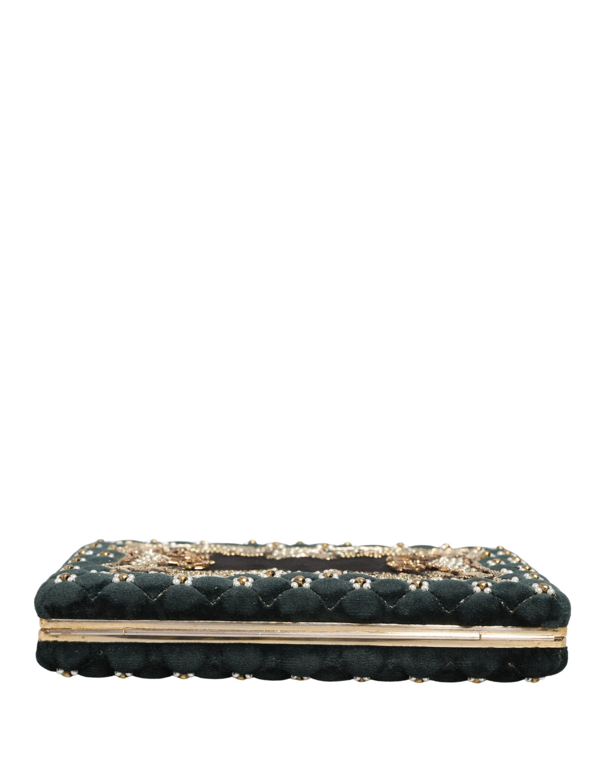 Black Velvet Gold Frame Clutch Evening Clutch Purse Bag