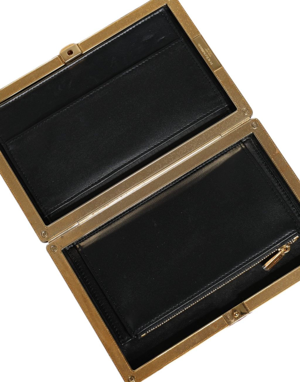 Dolce & Gabbana | Red Velvet Baroque Gold Frame Clutch