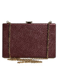 Dolce & Gabbana | Bordeaux Leather Clutch Evening Crossbody Bag