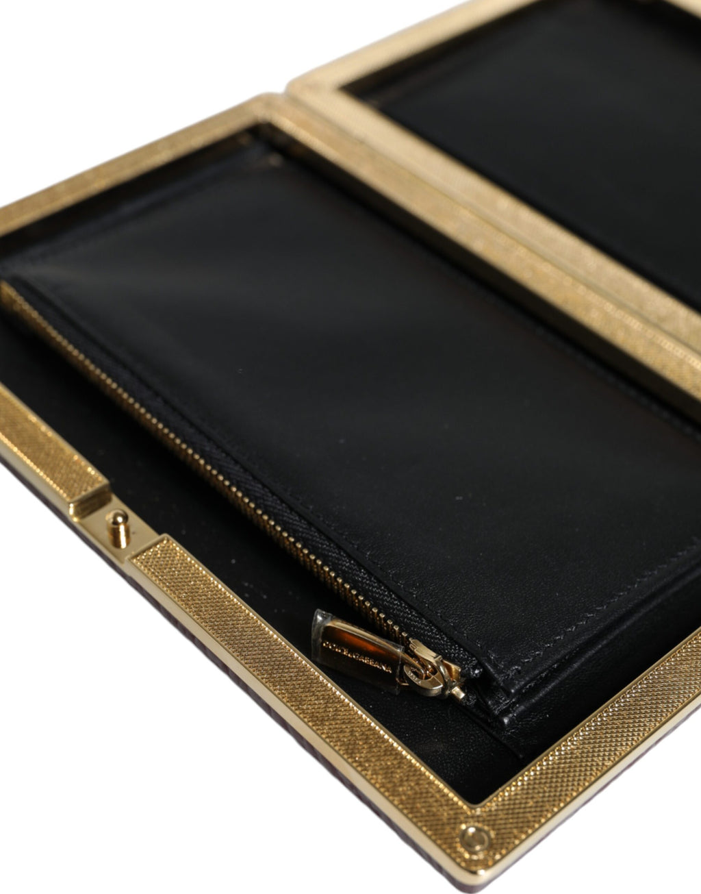 Dolce & Gabbana | Bordeaux Leather Clutch Evening Crossbody Bag