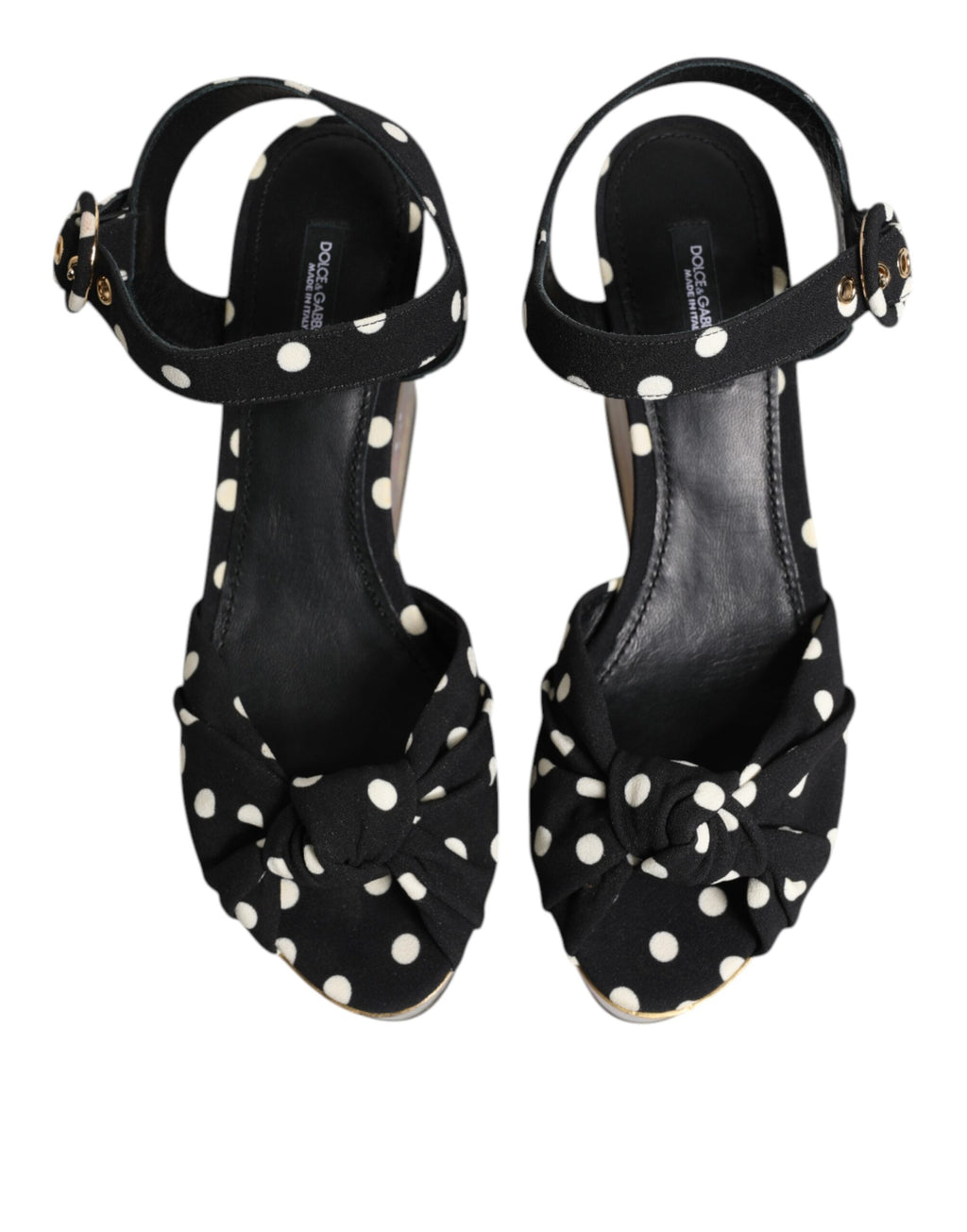 Dolce & Gabbana | Fish & Polka Dot Marine Wedge Sandals