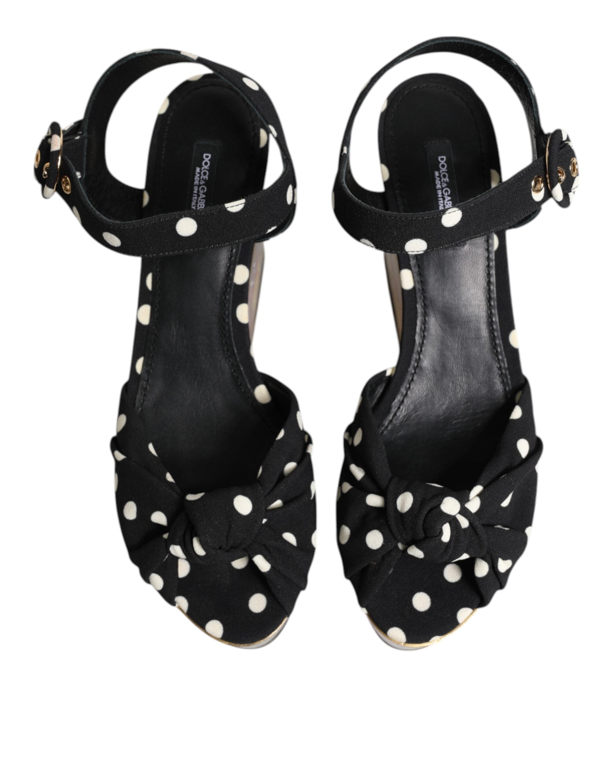 Dolce & Gabbana | Fish & Polka Dot Marine Wedge Sandals